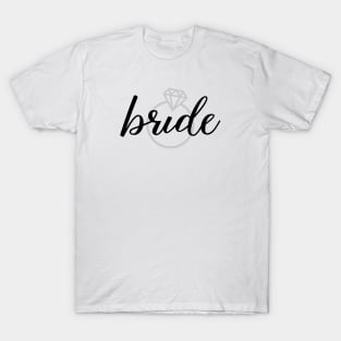 Bride with Diamond Engagement Ring T-Shirt